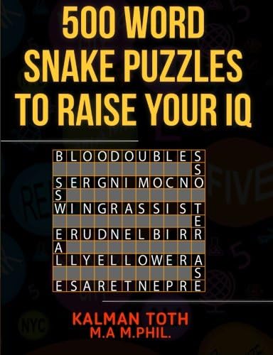 500 Word Snake Puzzles To Raise Your IQ