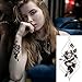 Kotbs 6 Sheets Sexy Temporary Tattoo Body Art 3d Fox Owl Flower Tattoo Sticker for Women Girl Fake Tattoos Painless Stickers