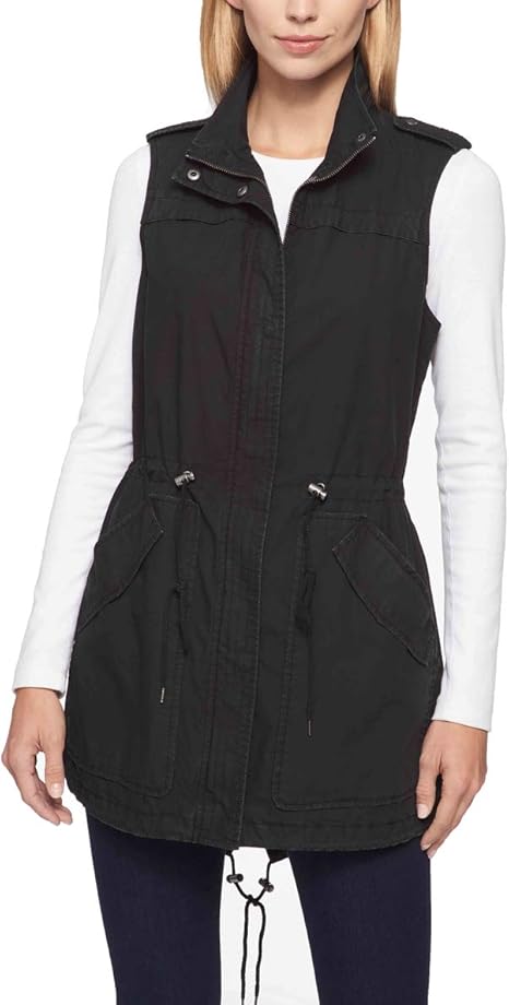 levi's drawstring utility vest