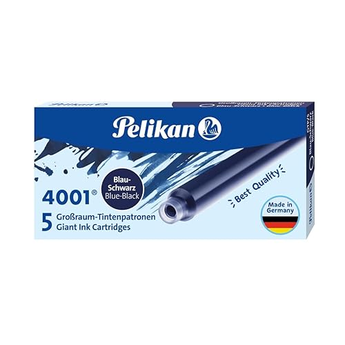 Pelikan Ink Cartridge 4001 Blue Black Gtp/5, Blue Black (310607