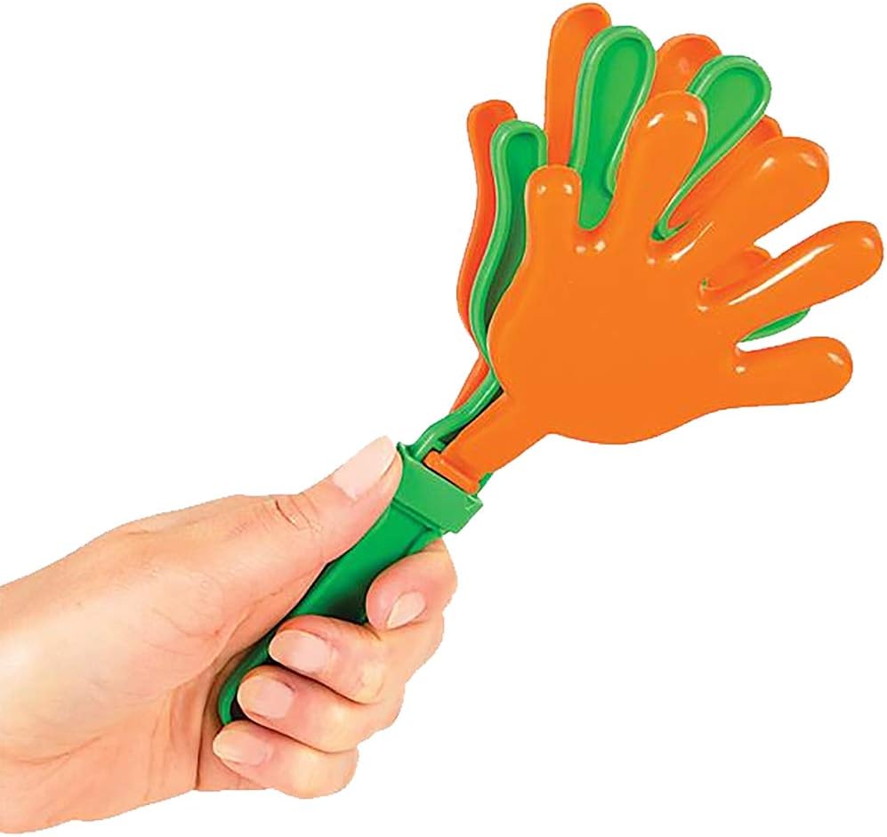 ArtCreativity Hand Clappers Noisemakers - Pack of 12-7.5 Inch Assorted Plastic Noisemakers for Sports, Parties, and Concerts - Best Birthday Party Favors and Goodie Bag Fillers for Boys and Girls: Toys & Games