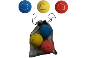 AHSR PRODUCTS Sky Bounce Color Rubber Handballs for Recreational Handball, Stickball, Racquetball, Catch, Fetch, and Many More Games, 2 1/4-Inch, Assorted Colors, 3 Count with AHSR Pouch