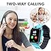 SZBXD Kids Waterproof Smart Watch Phone, LBS/GPS Tracker Touchscreen Smartwatch Games SOS Alarm Clock Camera Smart Watch Christmas Birthday Gifts for School Boy Girls (Blue)