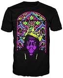 Notorious BIG Biggie Crown Stained Glass Mens Tee (Large)