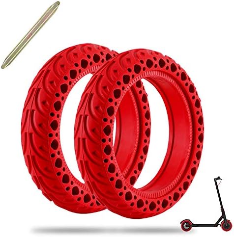 FYTENG Pneus Pleins Parfaitement Compatibles Avec Le Scooter électrique Xiaomi M365/pro, Roues Pleines De Rechange 8 1/2, Accessoires De Pneus M365, Conception En Nid Dabeille, Antidérapant /absorption Des Chocs (2020 NEW)