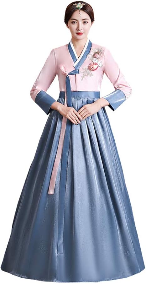 Amazon 韓服韓国伝統衣装チマチョゴリ パーティードレス 韓流ワンピース 結婚式服装 レディーズ 韓流ドレス コスプレ 衣装 普段着 イベント 学園際 文化際 二次会ドレス 韓国 民族衣装 チマチョゴリ 上下2点セット ピンク M コスプレ 仮装 通販