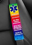 Autism, Non-Verbal, Help Belt® Medical Alert Seat Belt Cover