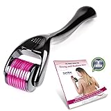 Derma Roller 0.2mm - Microneedle Roller 540 Needles - Micro Roller Kit - Ideal for Young and Radiant Skin - Microneedle Face Roller for Silky Beautiful Skin - Titanium for Home Use by Sandine