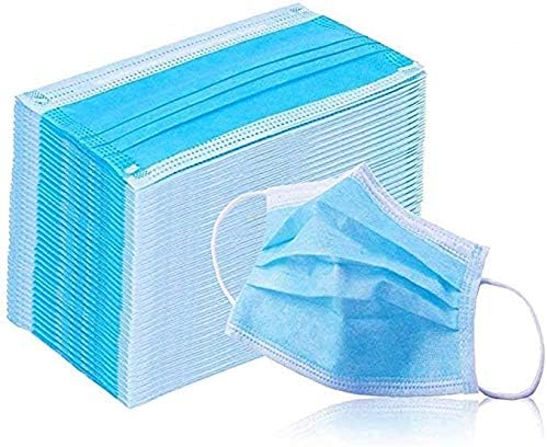 10 PCS Disposable Safety Face Mask with 3 Layers Protection Filters - Protect Yourself from Dust, Germs and Pollen – Ideal for Medical, Surgical, Catering and Construction Workers