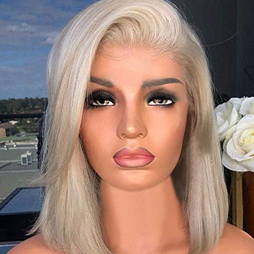 YLCOYO Wig with Baby Hair Human Hair Full End Short Bob Wigs for Black Women