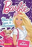 BARBIE BLOC DE JEUX ET COLORIAGES AVEC STICKERS by 
