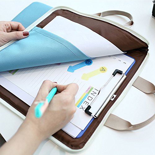 image for KARRESLY Waterproof A4 Document Organizer Bag Tote Holder File Folder 
