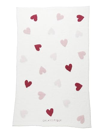 Amazon Co Jp ジェラート ピケ ブランケット ハートジャガード