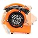 CFM Pro Mini Air Mover Carpet Floor Dryer 1/12 HP Blower Fan - Orange - Water Flood Damage Restoration