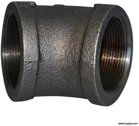 Threaded Fitting | 45° Elbow | Malleable Iron | Black | 300# | NOM: 0.75"