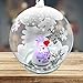 Lighted Angel Christmas Ball Ornament - Message 'I Love You to The Moon and Back' - Inside an Angel Holding a Red Heart - LED Light Up - 4-Hour Timer Included - 4