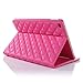 Best New iPad 2017 iPad 9.7 inch Case, Awsaccy(TM) Premium PU Leather Crown Design Bling Diamond Heavy Duty Shockproof Protective Smart Stand Case Cover for New iPad 9.7-inch 2017 Release, Hot Pink