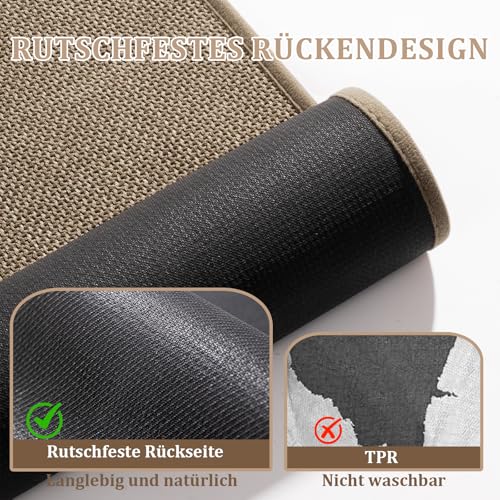 chakme Bath Mat 60 x 90 cm – Non-Slip Bath Mat with Rubber Backing – Non-Slip Washable Bath Mat – Shower Mat – Bath Mat – Bath Mat – Brown