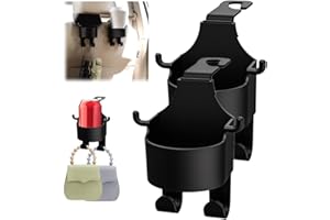 hoehew Multifunctional Car Purse Hook, 2024 New Purse Holder for Car Purse Hook Car Seat Headrest Hook Backseat Organizer Universal Vehicle Storage Organizer (2)