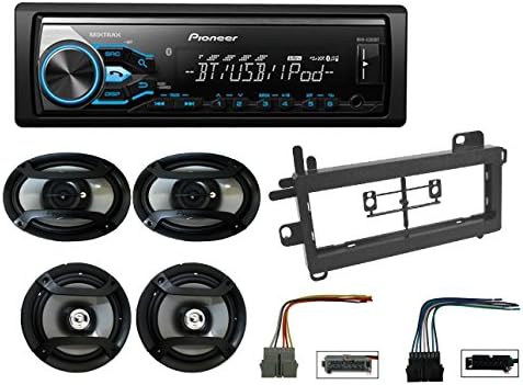 Pioneer MXT-X3869BT Package: In-Dash Digital Media Receiver + (2) 6.5" 2 Way Speaker + (2) 6"x9" 3-Way Speaker+Custom Dash Kit for 1974-Up Chrysler/Jeep Din Panel