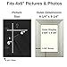 Icona Bay 4x6 Picture Frames (Silver, 3 Pack), French Baroque Style Photo Frames 4 x 6, Wall Mount or Table Top, Regency Collection