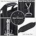17.3 inch Laptop Bag, Business Travel Bag for Men Women, Expandable Large Hybrid Shoulder Bag, Waterproof Carrying Case Fits 17 15.6 Inch Laptop, Computer, Tablet-Black