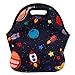 Violet Mist Women's Reusable Neoprene Lunch Bag, Space Rocket, Unisex, 11.4