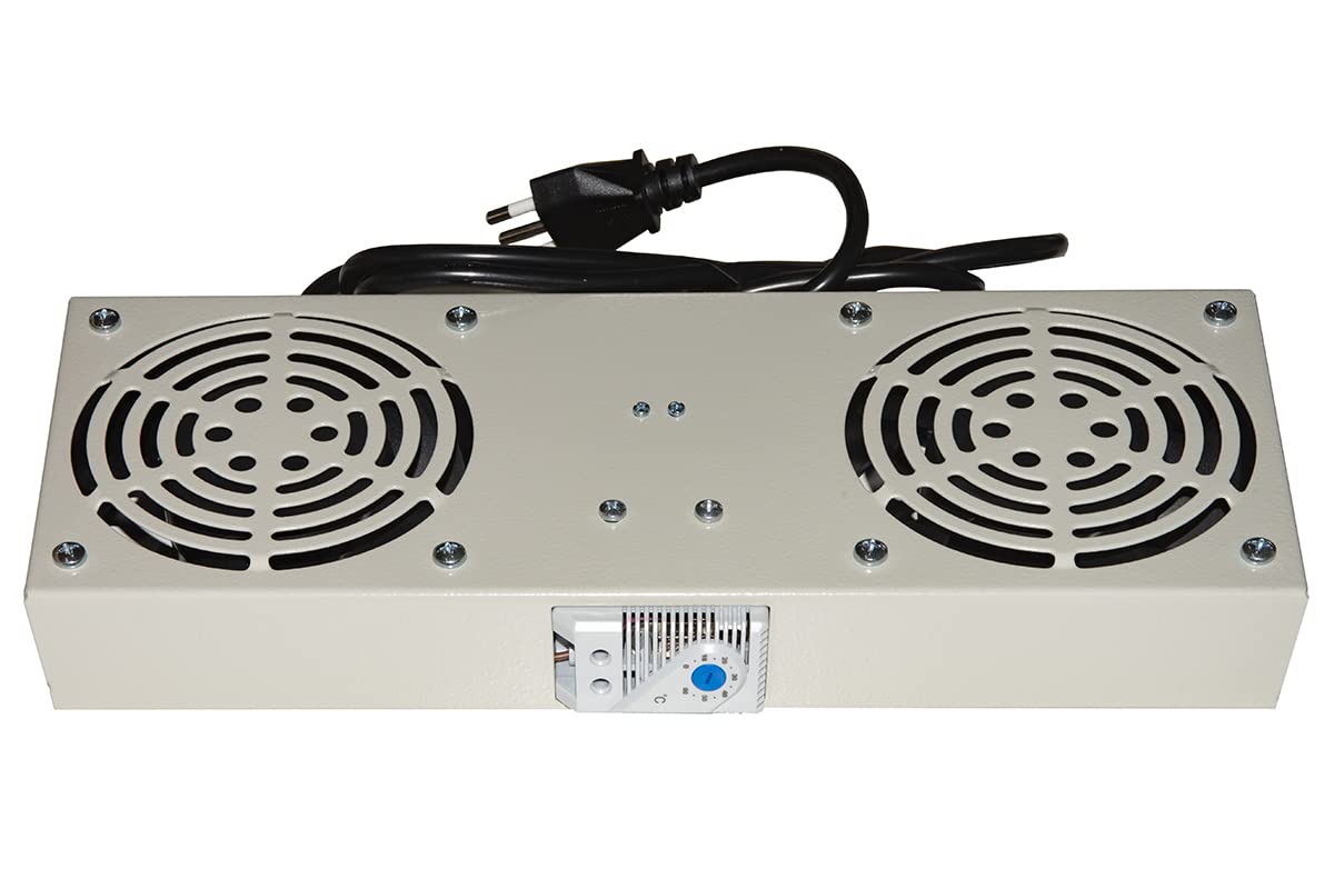 Nilox Link Accessories Lkvent2G Cooling Fan, rack accessories (Cooling Fan, Grey, 1.85 Kg)