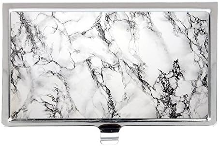 Black and white d marble background Customized Business Card Holder,Fashion Metal Stainless Steel Pocket Business Card Holderr Card Case.
