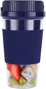 Sifan Portable Blender Mini Personal Blender, Portable Mini Juicer Cup Multifunctional Small Household Charging USB Electric Mini Handheld Fruit Juicer,USB Rechargeable BPA Free,10oz/300ml, Home Outdoor Travel Office (blue)