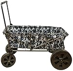 Pearington Sport Big Wheel Heavy Duty All Terrain Collapsible Folding Outdoor Utility Wagon Camo