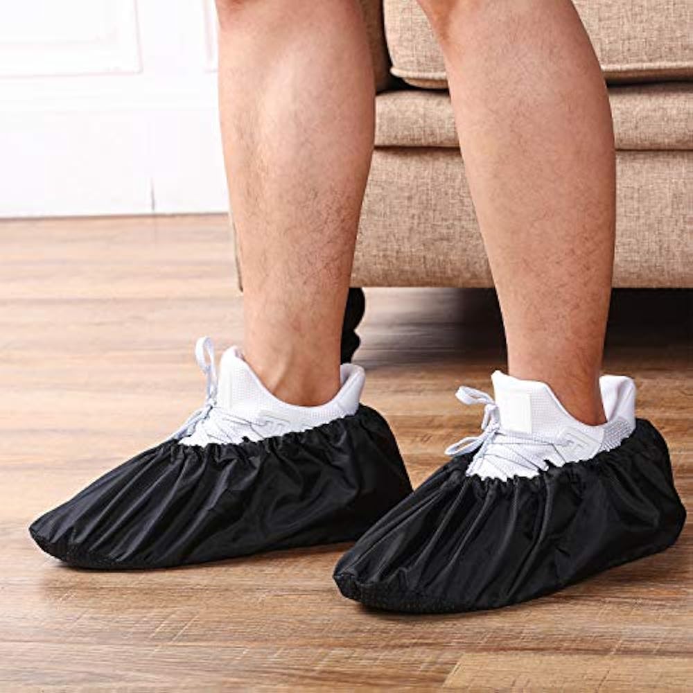 4 Pairs Shoe Covers Reusable Waterproof Nonslip Boot 4 Pairs Shoe Covers Reusable Waterproof Nonslip Boot