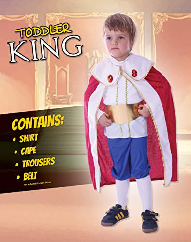Bristol Novelty King Toddler Costume Age 2 -3 Years