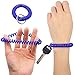 Shells 10PCS Royal Blue Color Soft Highly Spring Spiral Coil Wrist Band Key Ring Chain