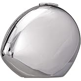 YYW Women Evening Handbag Metal Design Small Silver Clucth Purse Acrylic Shoulder Bag for Party Prom