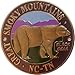 Great Smoky Mountains - Black Bear - Hiking Stick Medallion