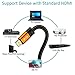 IBRA Orange HDMI-13ft-UHD HDMI 2.0(4K@60Hz) Ready-18Gbps-28AWG Braided Cord-Gold Plated Connectors-Ethernet,Audio Return-Video 4K 2160p,HD1080p,3D,Compatible with Xbox PlayStation PS3 PS4 PC TV
