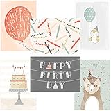 60 Postcards - Fanciful Birthday - 6 Different Images