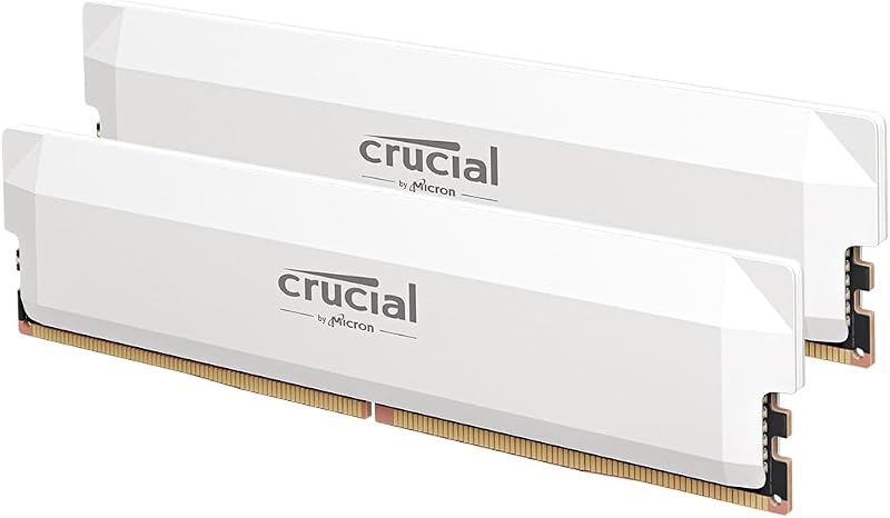 Crucial Pro DDR5 32GB Kit (2x16GB) 6000MHz CL36 White RAM