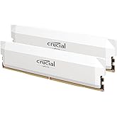 Crucial Pro DDR5 RAM 64GB Kit (2x32GB) 6400MHz CL40, Overclocking Desktop Gaming Memory, Intel XMP 3.0 & AMD Expo Compatible 