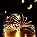Copper Wire Lights Strings, LTROP 7ft 20 LED AA Battery Powered Starry String Lights, Ambiance Rope Light for Outdoor, Garden, Home, Dancing, Christmas Party (Batteries Not Included) - Warm White