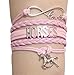 Elecro Buy Online Horses Leather Bracelet Lovers Christmas Gift for Mom,Girls,Boys, Men,Women & Kids,Gifts wrapped friendship luxury charm infinity love sports bracelet (Pink)