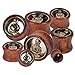 1/2 inch 12mm Brass Buddha Dangle Wood Ear Gauges Piercing Flesh Tunnels Plugs Statement Earrings