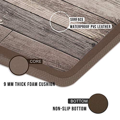 FRESHMINT Farmhouse Kitchen Mats Cushioned AntiFatigue Comfort Mat for