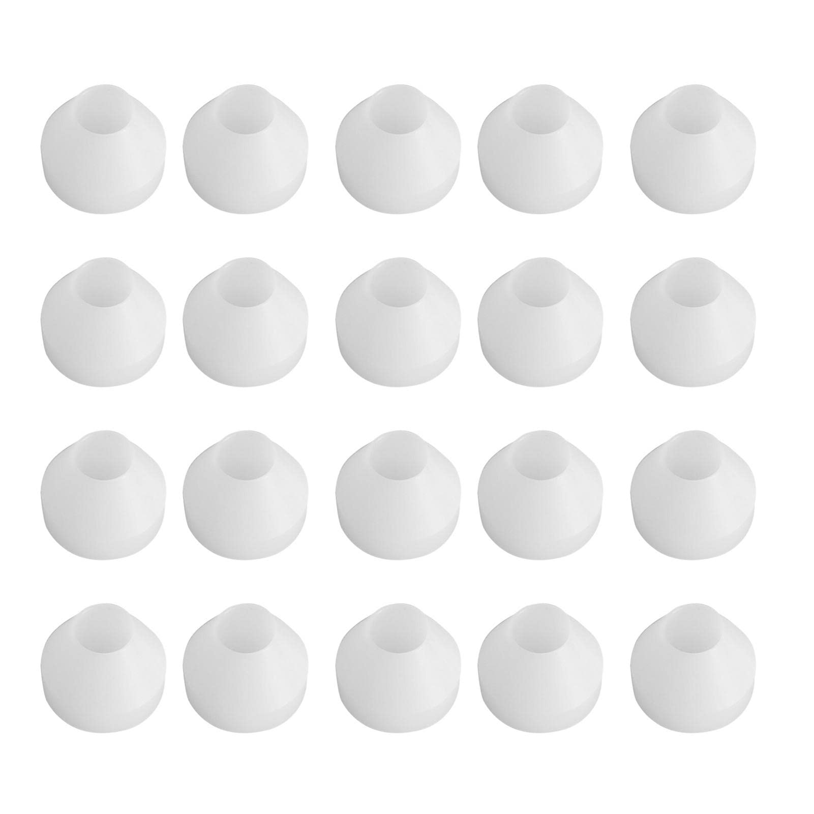 20pcs/Pack CA Finishing Pen Bushing, Non Stick White Accessories PE CA Finishing Pen Bushing Professional