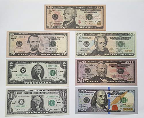 clexaver ltd prop money play money full print 2 sided set 5 10 20