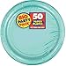Robin's Egg Blue Round Paper Plates - 6.75