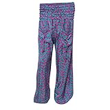 Womens Boho Trouser Hippie Blue Printed Yogini Hip -Hop Harem Pants