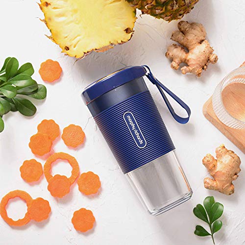 Portable Blender Mini Personal Blender Small Smoothie Blender Fruit Juicer Mixer for Home Outdoor Travel Office with USB Rechargeable,IP68 Waterproof, BPA Free,350ml(Luxury Blue)