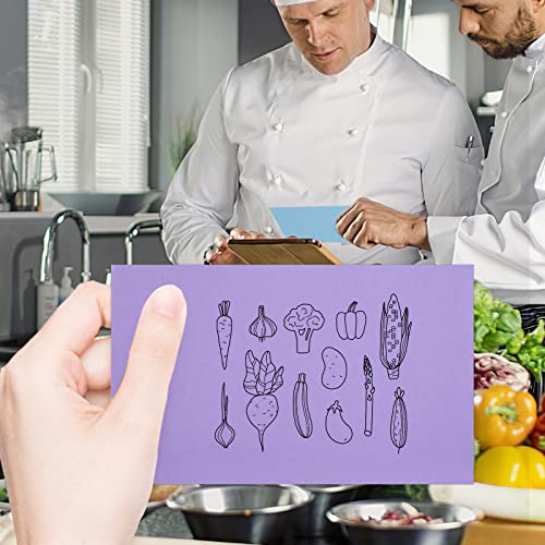 Koogel 640 Stück Blanko Karteikarten, Lernkarten Moderationskarten 8 Farben farbig sortiert Rechteckig 12,5 x 7,5 cm für Spielkarte Büro Schule Präsentation Vortrag